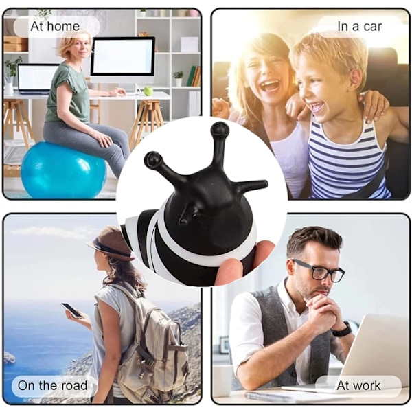 Hvid/Sort Snegl Afstressende Legetøj White/Black