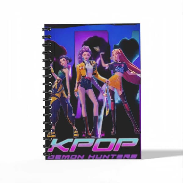 2 stk. K-pop Demon Hunter periferi studerende A6 spiral notesbog A