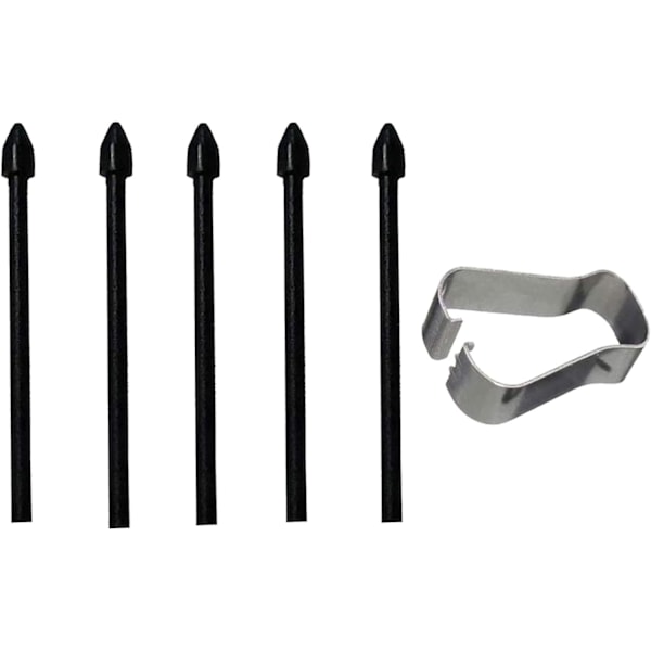 25 stk. Stylus Refill Erstatning Stylus Touch Penne Tips Erstatningsspiss for Galaxy Note20/Note10/Tab S6/Tab S7 - Svart