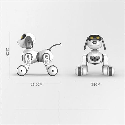 Fjernstyret Robot Hundelegetøj til Elektroniske Kæledyr 22cm - Hvid