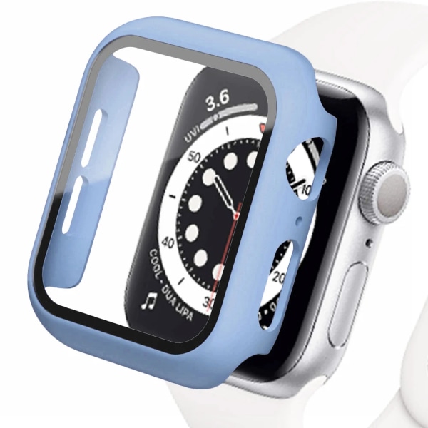 Hårt fodral till Apple Watch Watch case 9 8 7 6 5 4 38 40 mm Tillbehör Skärmskydd iWatch-serien 44 mm 45 mm 41 mm 42 mm Ice Blu Ice Blu Ice Blue 7 Series 7 8 9 45mm