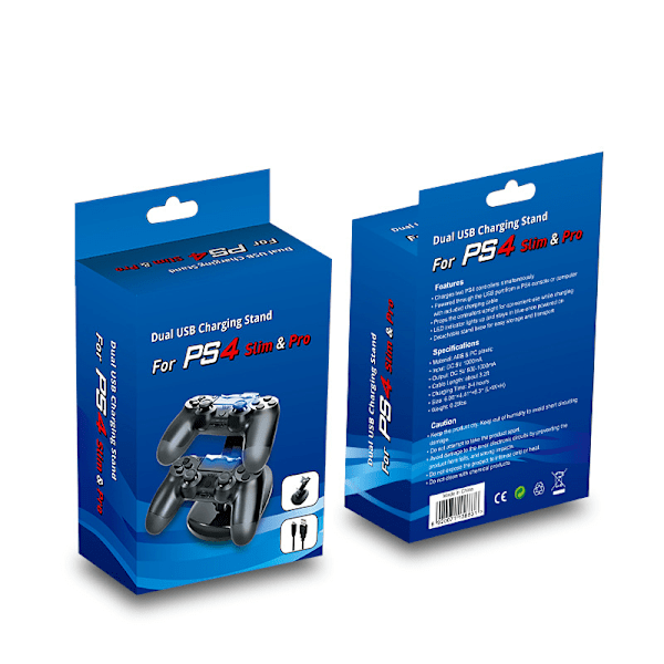 PS4 Laddstation Laddare Handkontroll/Handhållen Kontroller Playstation