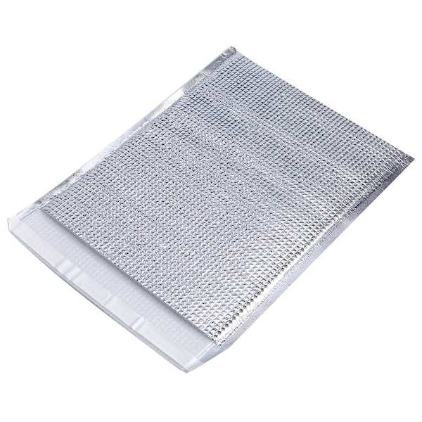 10 kpl Kertakäyttöisiä Eristettyjä Alumiinifolio Ruoan Säilytyspusseja, Lämpökassi Hopea (25*30cm)