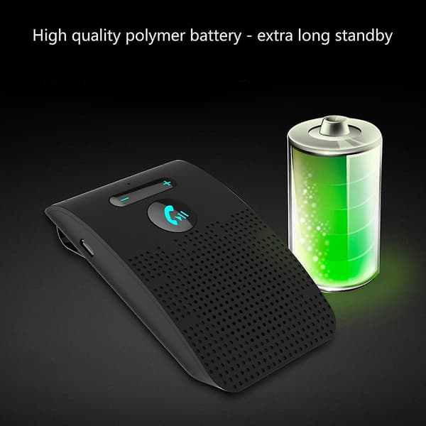 Håndfri Bluetooth 5.0 Bilstereo Højttaler Kit med Solskærm Klip