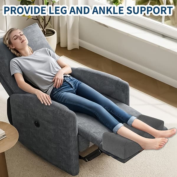 Bekväm benkudde med elastiska band Halkfri bottenstöd för säng soffa kontorsstol vilstol Black-Polar Fleece