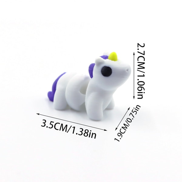 3D-tulostettu värikäs mini eläinmalli pieni hahmo lasten lemmikkilelu sarjakuvahahmo Little Chameleon