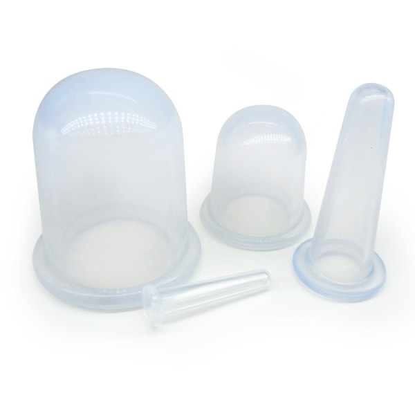 Koppningsterapi Kit Silikonkopp Massager Transparent Vakuumkopp Vakuumburkar Skötsel Skönhet