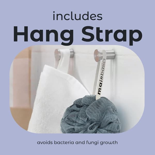 Badekar Bruse Loofah Svamp Pouf Krops Scrubber Peeling Kropsvask Svamp (Sæt af 3, Luftig Blomst)
