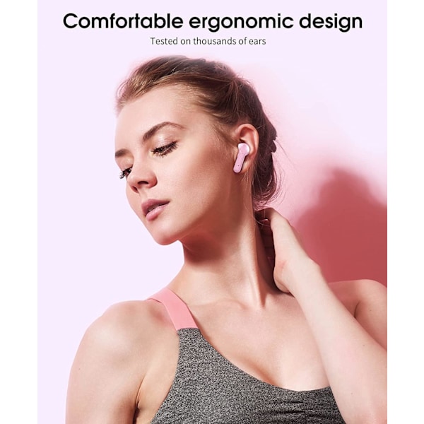 Bluetooth 5.0 in-ear hodetelefoner, trådløse hodetelefoner med mi