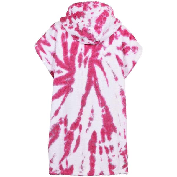 Badehåndkle med hette til barn, 100 % bomullsfrotté badekåpe for gutter og jenter 128 Tie Dye Pink 2-5 Years
