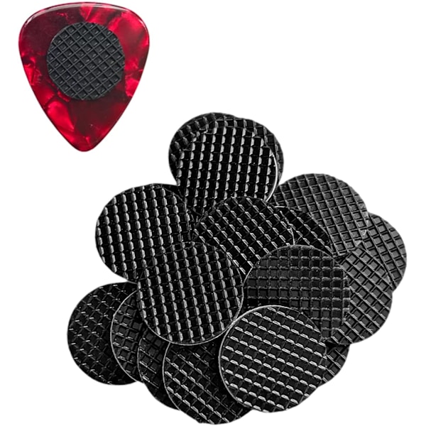 Plektrum anti-glid pads set svart dubbelhäftande
