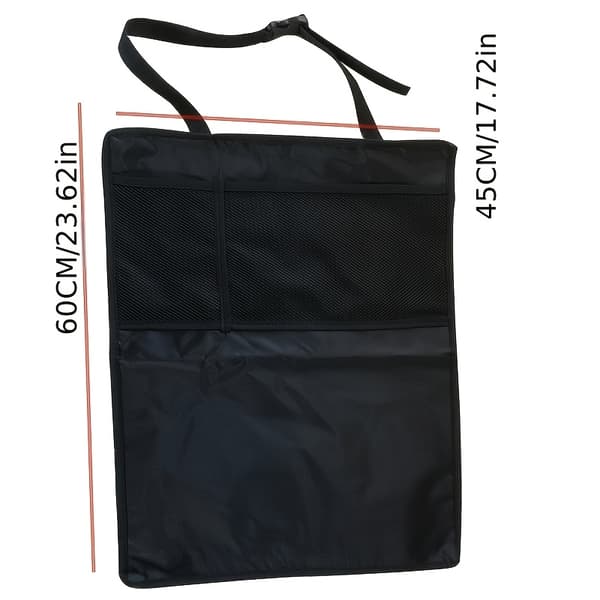 1 bilbarnstolsskydd, bilbarnstolsryggskydd, sparkskyddsmatta Black