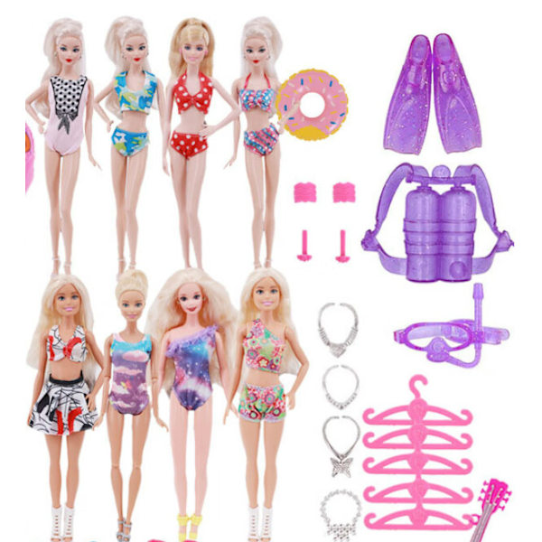 40 kpl 27-29 cm tyttönuken lelut Barbie-nuken vaatteet lelut tarvikkeet