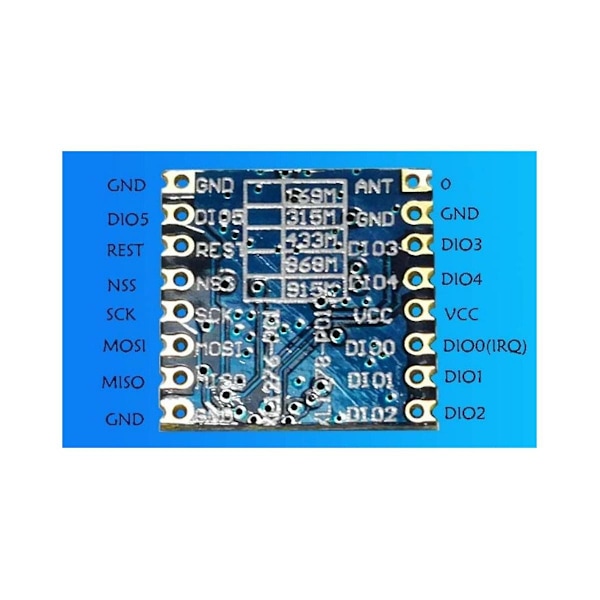 Lora-modul Sx1276 Trådløs Transceivermodul Sprede Spektrum Langdistanse Kommunikasjon (868MHz)