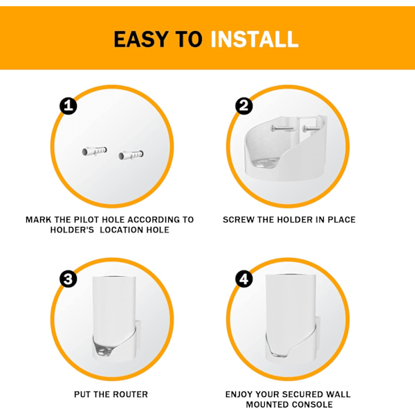 Seinäteline TP-Link Deco X68/XE75/XE75 Pro/X80/AX5400 Mesh Wi-Fi 6 -järjestelmälle