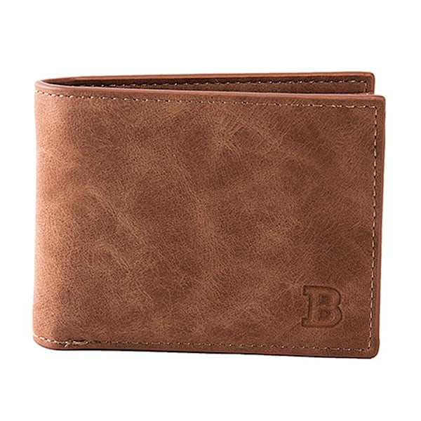 Mjuk, flexibel plånbok med myntfack - Brun Brown Brown