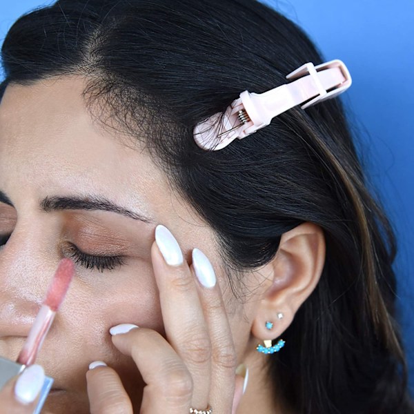 Muotoilusalongin hiusklipsit, alligaattori, muoviset hiusklipsit – liukumattomat DIY-tarvikkeet – pinkki