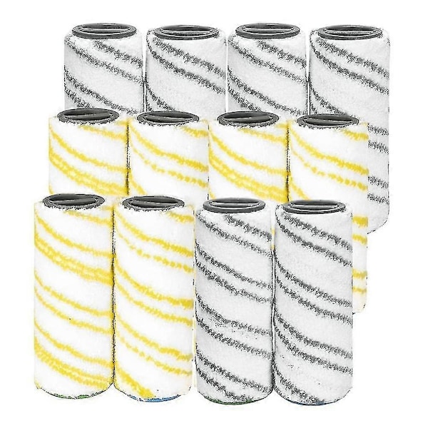 12-pack valsar för Fc7 Fc5 Fc3 Fc3d elektrisk golvrengörare 2.055-007.0 / 2.055-006.0