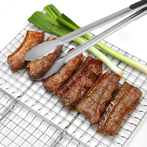 stk Grillklyper, BBQ, Kullklyper Pastaklyper Lange Kjøkkenklyper Matlaging Grill BBQ Lang 35 cm Låsbar 18/8 Premium Rustfritt Stål