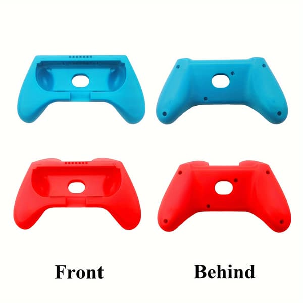 Switch Controller Greppfodral – Halkfritt Skyddsfodral för Switch & OLED Red+Blue