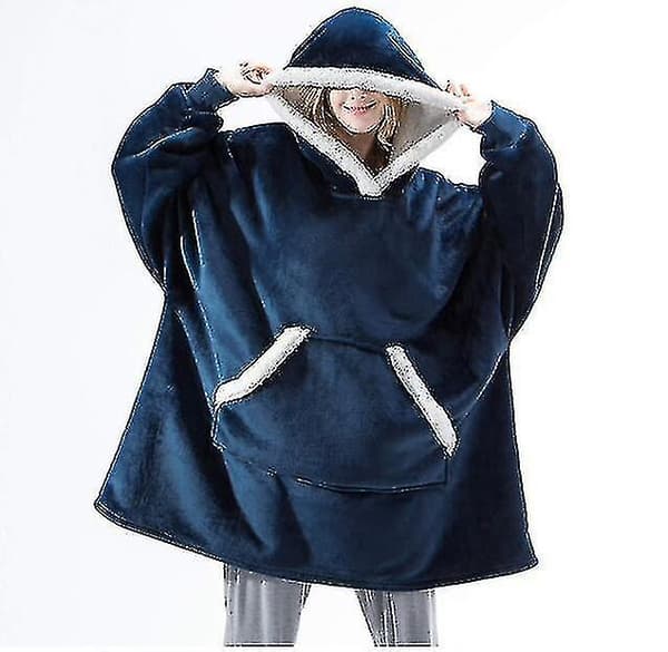 Oversized Hættetrøje Tæppe Bærbar Lamme Velvet Lazy Tæppe