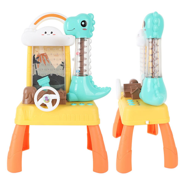Elektrisk Dinosaurie Bean Machine Puslespill Interaktivt Spill Lag et Brettspill for Jente og Gutt Gave Gul