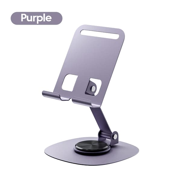 Roterende Bordtelefonholder til Samsung iPhone iPad Universal Mobil Tablet Mount purple
