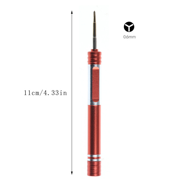 Spets 0,6 mm för Tri Wing Mini Skruvmejsel för iPhone 7 Öppning Demontering DIY Reparationsverktyg Lätt Bärbar