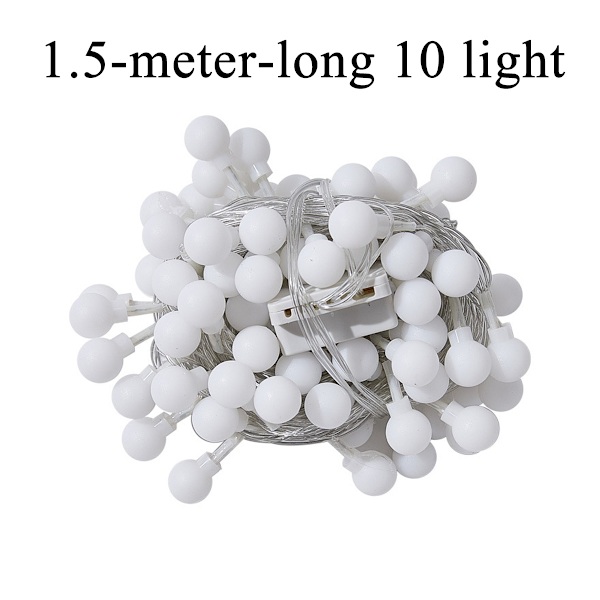 10LED Vackra Pärlor Fairy Lights Jul Party Sovrum Slinga Ljus Heminredning