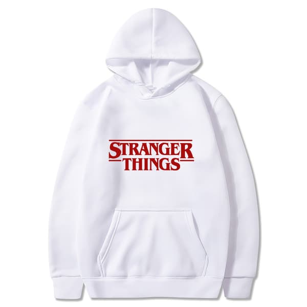 Stranger Things trykket hettegenser – fleeceforet hettegenser Navy blue 1 XXL