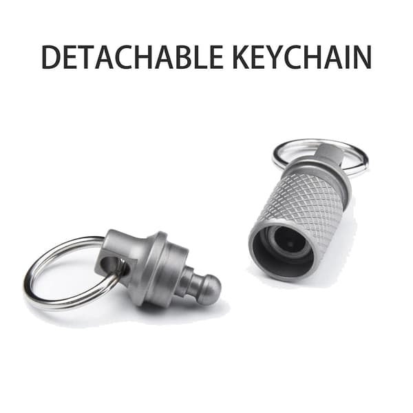 Titanium Quick Release nøglering, aftagelig nøglering med lynlås, nøgleholder til Ba(FQ)