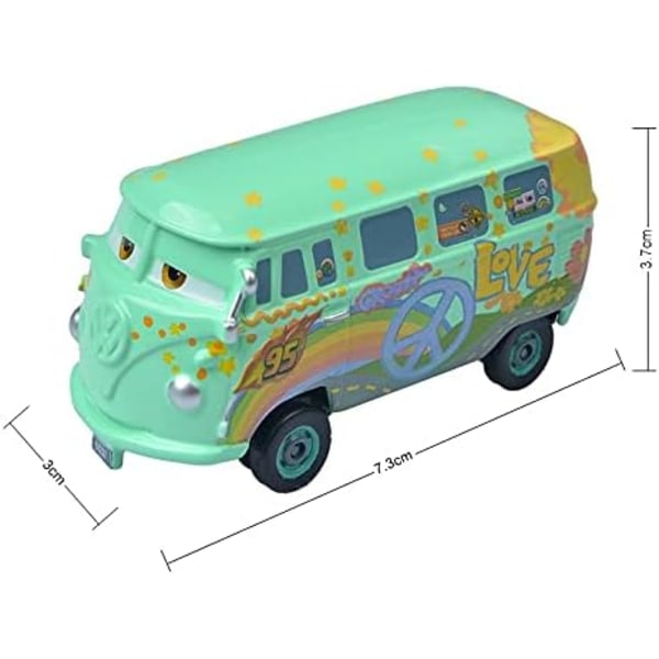 Disney Pixar Bilar 3 Chick Hicks Polis McQueen Mater Fabulous Hudson Diecast Metall Legering Modell Bil Leksaker för Pojkar (Färg : Chick Hicks) Doc Hudson