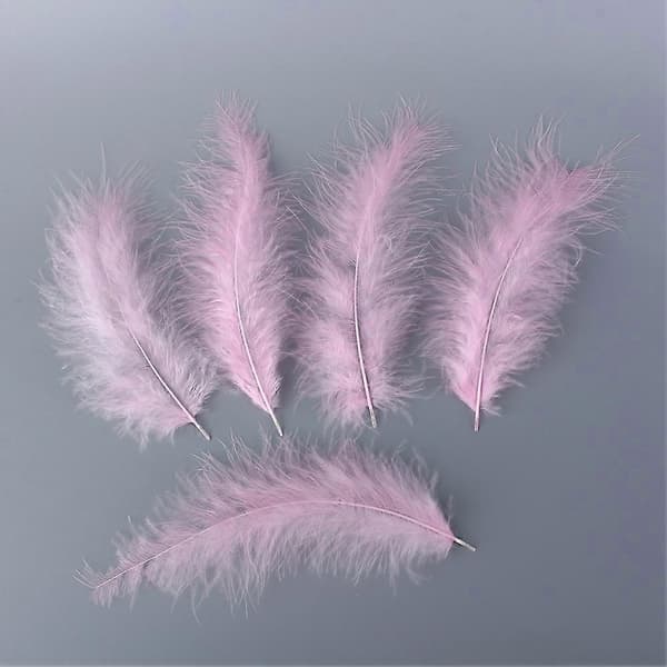200 stk. Marabou-fjær for bryllupsdekorasjon, hattemakerkunst og håndverk/bryllupsdekorasjon