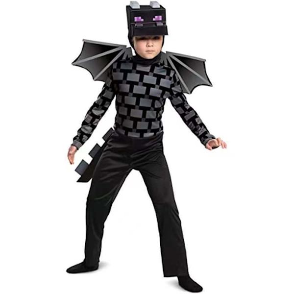 Minecraft Ender Dragon Kostume til Børn, Videospil Inspireret Karakter Outfit