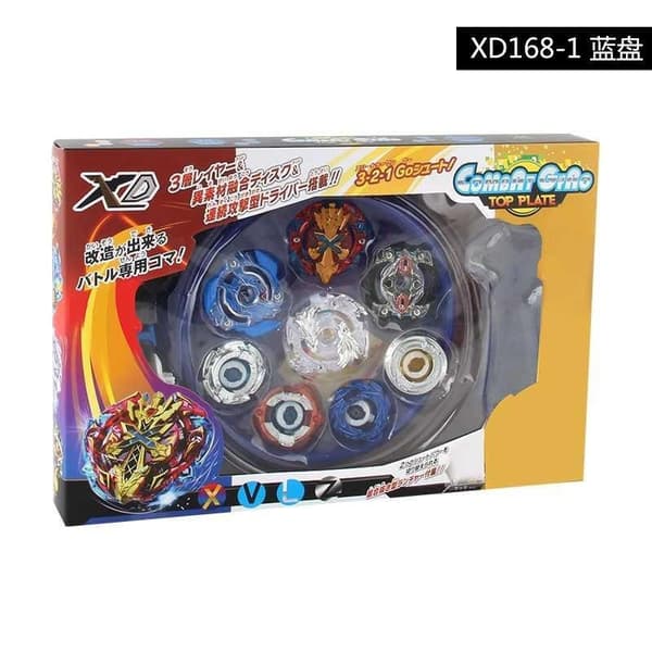 Burst Battle Spinning Top Legetøj, Brugerdefineret Samle Battle Gyro Sæt, Arena Kamp Legetøj til Børn Blue