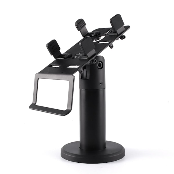 Universal Swivel Lockable POS Terminal Metal Stand Credit Card Machine Anti-theft Black