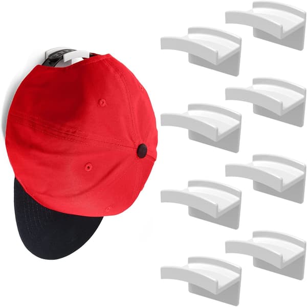 Moderna självhäftande hatthängare för vägg (10-pack) - Minimalistisk hatthängare