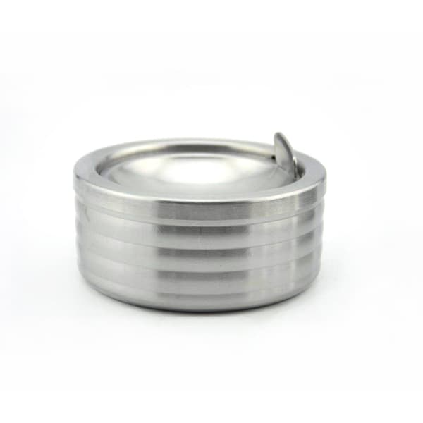 Askkopp Höjd 5,5 cm / Diameter 12 cm - Tjock askkopp i rostfritt stål