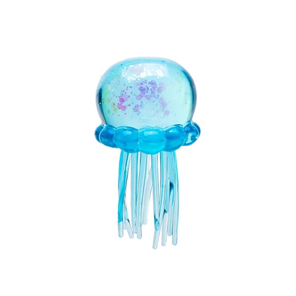NeeDoh Jellyfish Jelly Squish Stress Fidget Sensorisk Klemmeleke for Barn Voksne Blå{F3}