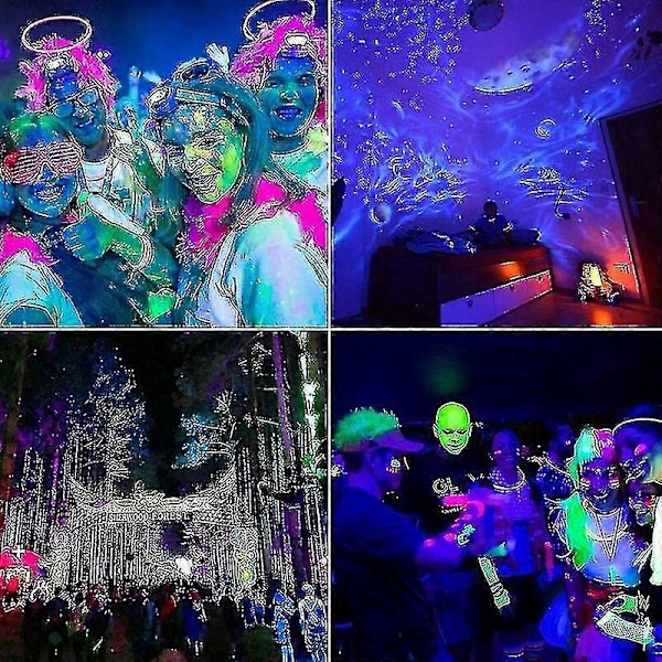 2kpl 100W UV LED -kohdevalaisin Blacklight IP65 Vedenpitävä, ultravioletti LED-lamppu, tehostevalaistus akvaarioon, juhliin, neonmaalaukseen, fluoresoivalle julisteelle
