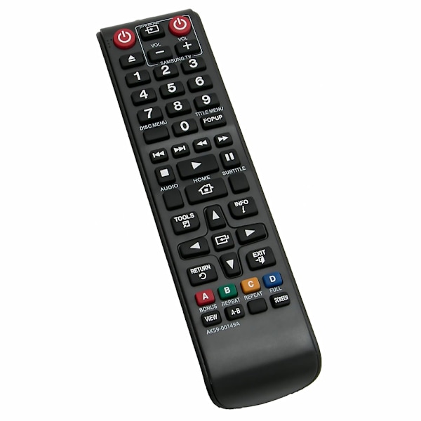 Erstatter AK59-00149A til Samsung Blu-Ray DVD-afspiller fjernbetjening BD-F5100/ZA BD-H5100 BD-JM57 BD-JM57C BD-J5700 BD-ES5300