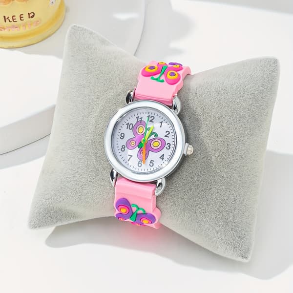 Fjäril Vardaglig Mode Quartz Studentklocka 2 Pink Butterfly Watches