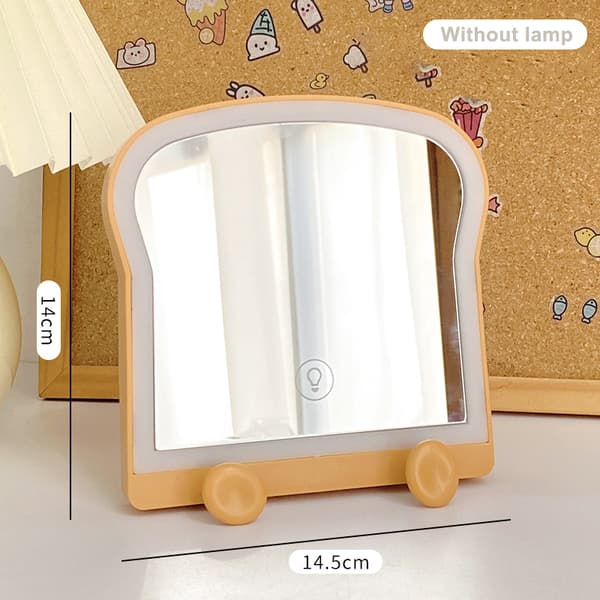 1 stk. LED lys makeup spejl Dagslys makeup spejl Brown