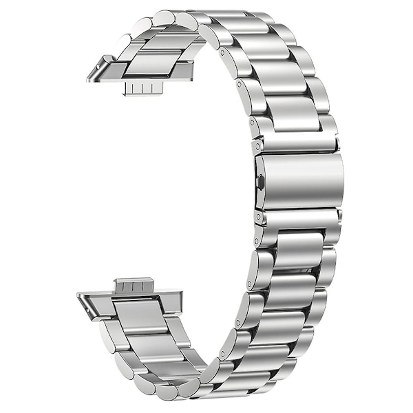 Rustfrit stål armbånd til Huawei Watch Fit 3 - Erstatningsarmbånd Sølv