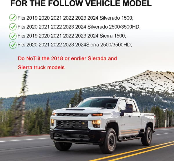 Sängskena Stake Pocket Protector för GMC Chevy Silverado/GMC Sierra 1500 m.fl., Lastbilsflagg Baksida Hålpluggar Sängskena Hålpluggar Skydd (2 st)