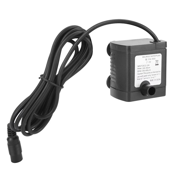 24V Mini Borstlös Dränkbar Solvattenpump för Fontäner