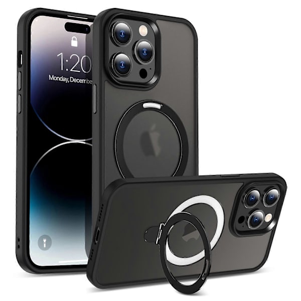 Magnetisk Ring Stand Case til iPhone 14 Pro Max PC+TPU Case Kompatibel med MagSafe Multicolor Multicolor Style B