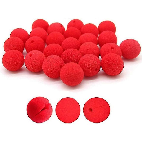 20 Stycken Clownnäsor, Röd Svamp Clownnäsa, Cosplay Näsa För Partykostym [db]