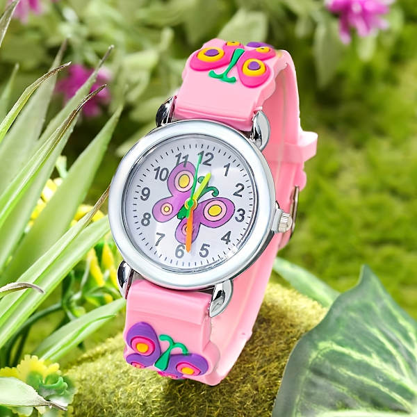 Sommerfugl Casual Mode Quartz Studenterur hot pink
