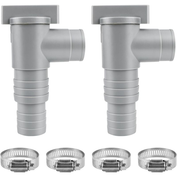 2 st Avstängningsventiler för Pool 32mm Poolunderhåll